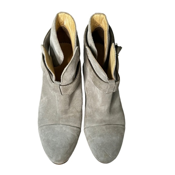 Rag & Bone | Gray Harrow Suede Ankle Boots Size 39 - Picture 5 of 11